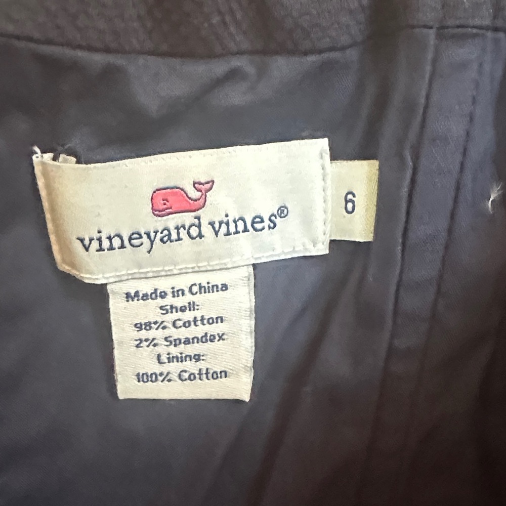 Vineyard Vines Ric Rac Strapless Dress in Navy and Pink - Picture 4 of 5